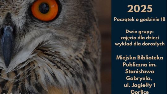 Gorlicka Noc Sów 2025 - plakat