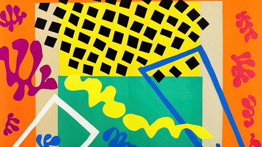 zdjęcie przedstawia plakat promujący wydarzenie - Henri Matisse „Papierowe poematy" wystawa