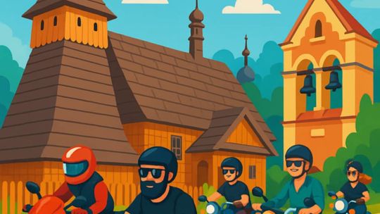 II Zlot Motocyklowy w Binarowej | halogorlice.info Plakat promujący wystawę: II Zlot Motocyklowy w Binarowej