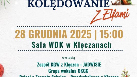 III Klęczańskie kolędowanie | zapowiedzi wydarzeń - halogorlice.info plakat zapowiadający wydarzenie - III Klęczańskie kolędowanie