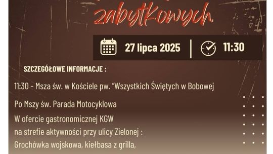 Plakat zapowiadający wydarzenie IV Pielgrzymka Motocyklowa