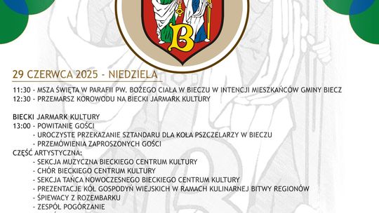 Jarmark Świętych Piotra i Pawła w Bieczu | halogorlice.info Plakat promujący Jarmark Świętych Piotra i Pawła w Bieczu