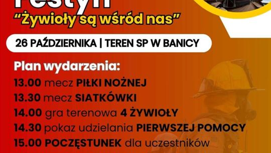 Jesienny Festyn "Żywioły są wśród nas" | zapowiedzi imprez - halogorlice.info Plakat zapowiadający wydarzenie - Jesienny Festyn "Żywioły są wśród nas"