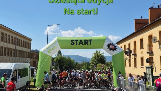 plakat zapowiadający wydarzenie - Jubileuszowe X Gorlickie Kryterium Kolarskie