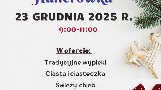 Kiermasz Świąteczny w klubie Hallerówka | zapowiedzi wydarzeń - halogorlice.info Plakat zapowiadający wydarzenie - Kiermasz Świąteczny w klubie Hallerówka