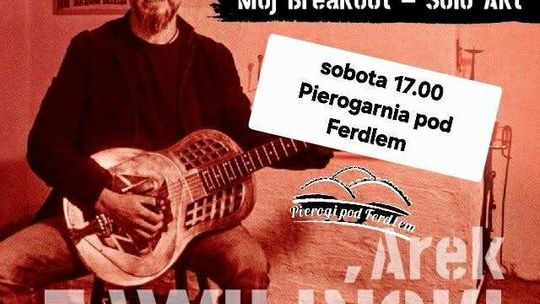 Zdjęcie przedstawia plakat promujący wydarzenie Koncert Arka Zawilińskiego w Wapiennem