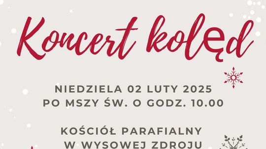 Koncert Kolęd w Wysowej-Zdroju | zapowiedzi imprez – halogorlice.info