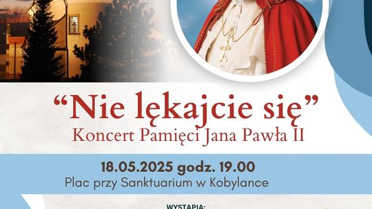 Plakat promujący Koncert Pamięci Jana Pawła II