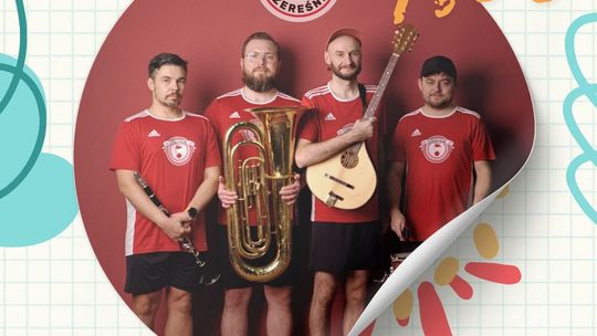 Plakat promujący koncert rodzinny z zespołem Czereśnie