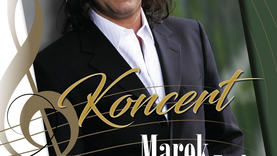 zdjęcie przedstawia plakat promujący wydarzenie - Koncert tenora Marka Torzewskiego w Gorlickim Centrum Kultury