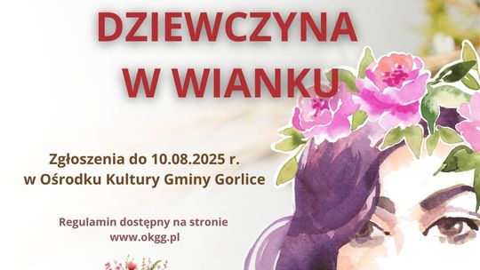 Konkurs fotograficzny pt. Dziewczyna w wianku