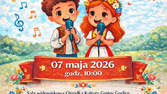 zdjęcie przedstawia plakat promujacy wydarzenie - Konkurs Piosenki „Na ludową nutę”