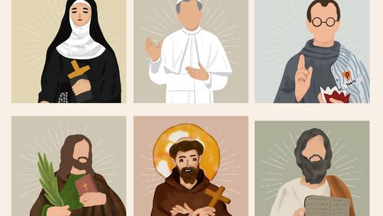 Konkurs pt. Święci też kiedyś byli dziećmi | halogorlice.info Plakat zapowiadający wydarzenie konkurs "Święci też kiedyś byli dziećmi"