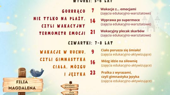Lato z Biblioteką w filii Magdalena | zapowiedzi wydarzeń - halogorlice.info