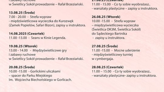 Letnia Mega Misja w Świetlicy OK3M | halogorlice.info Plakat zapowiadający wydarzenie Letnia Mega Misja w Świetlicy OK3M