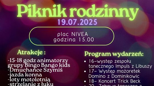 Libuski Piknik Rodzinny | halogorlice.info Plakat promujący Libuski Piknik Rodzinny
