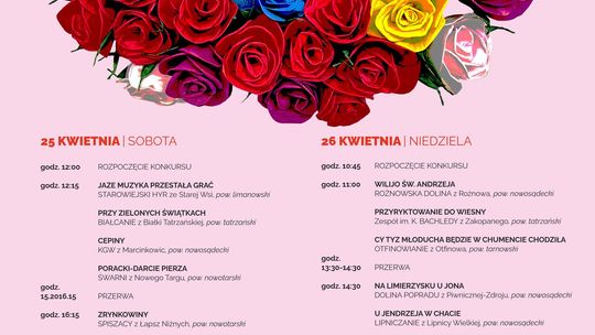 zdjęcie przedstawia plakat promujacy wydarzenie - Małopolski Konkurs Obrzędów, Obyczajów i Zwyczajów Ludowych