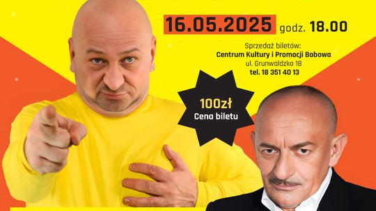 Marcin Daniec i Grzegorz Halama w Bobowej – „Bobowski Wieczór Humoru” | imprezy - halogorlice.info