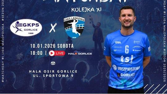 Mecz GKPS Gorlice – GSKS Laskowa | zapowiedzi wydarzeń - halogorlice.info Plakat zapowiadający wydarzenie - Mecz GKPS Gorlice – GSKS Laskowa