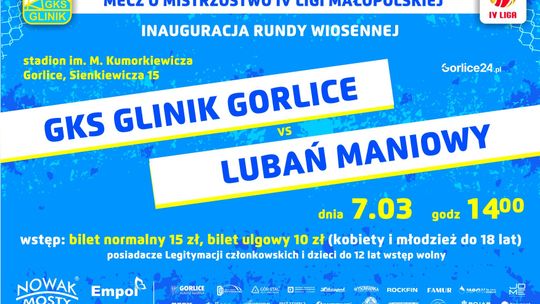 Mecz Glinik Gorlice - Lubań Maniowy | zapowiedzi  wydarzeń - halogorlice.info