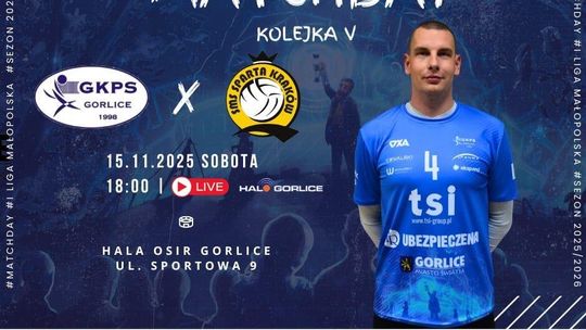 Mecz siatkówki GKPS Gorlice – SMS Sparta Kraków | zapowiedzi wydarzeń - halogorlice.info plakat zapowiadający mecz siatkówki GKPS Gorlice – SMS Sparta Kraków
