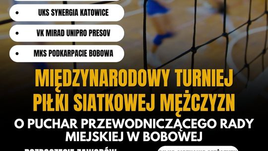 Międzynarodowy Turniej Piłki Siatkowej Kobiet w Bobowej | halogorlice.info Zdjęcie przedstawia plakat promujący Międzynarodowy Turniej Piłki Siatkowej Kobiet w Bobowej