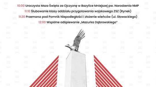 Narodowe Święto Niepodległości w Gorlicach | zapowiedzi wydarzeń - halogorlice.info Plakat zapowiadający wydarzenie - Narodowe Święto Niepodległości w Gorlicach