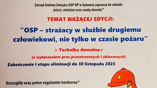 Ogólnopolski Strażacki Konkurs Plastyczny | zwiastuny wydarzeń - halogorlice.info Zdjęcie przedstawia plakat promujący wydarzenie Ogólnopolski Strażacki Konkurs Plastyczny