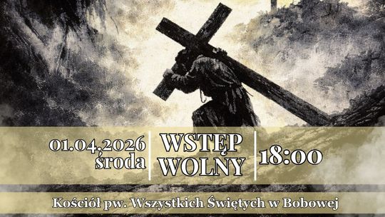 plakat zapowiadający wydarzenie - Oratorium Drogi Krzyżowej