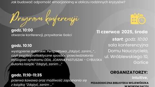Pedagogiczna konferencja dotycząca alkoholizmu | halogorlice.info Plakat zapowiadający wydarzenie Pedagogiczna konferencja dotycząca alkoholizmu