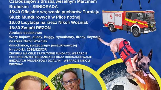 Zdjęcie przedstawia plakat promujący wydarzenie Piknik charytatywny dla Nikoli Woźniak
