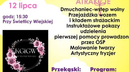 Piknik Rodzinny w Męcinie Wielkiej | halogorlice.info Plakat zapowiadający Piknik Rodzinny w Męcinie Wielkiej