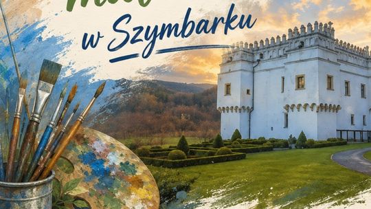 plakat zapowiadający wydarzenie - Plener malarski w Szymbarku
