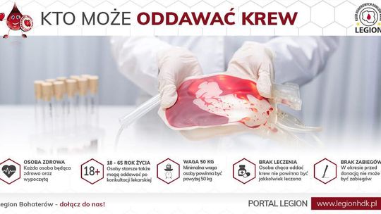 Podziel się tym, co najcenniejsze – oddaj krew w I LO w Gorlicach | zapowiedzi wydarzeń - halogorlice.info Plakat zapowiadający wydarzenie podziel się tym, co najcenniejsze – oddaj krew w I LO
