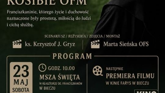 zdjęcie przedstawia plakat promujący wydarzenie - Projekcja dokumentu fabularyzowanego pt. „O mój Jezu, Miłosierdzia!”