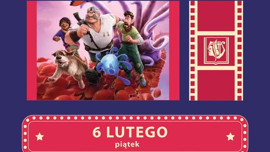 plakat zapowiadający wydarzenie - Rodzinny wieczór filmowy „Hollywood w piżamach”