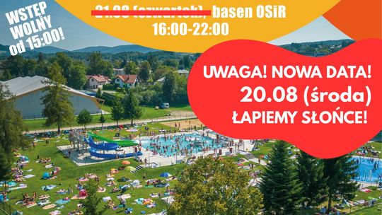 Zdjęcie przedstawia plakat promujący wydarzenie Safe Splash. Baw się bezpiecznie