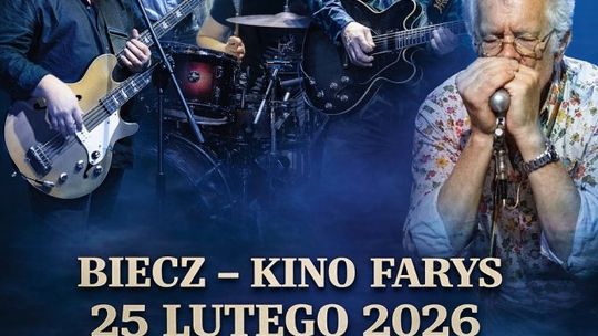 Plakat zapowiadający wydarzenie - Sławek Wierzcholski i Nocna Zmiana Bluesa w Bieczu