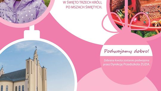Plakat zapowiadający wydarzenie -  Słodka Pomoc dla Nikolki