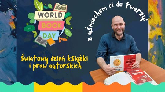 zdjęcie przedstawia plakat promujacy wydarzenie - Spotkanie autorskie z Jackiem Łapińskim