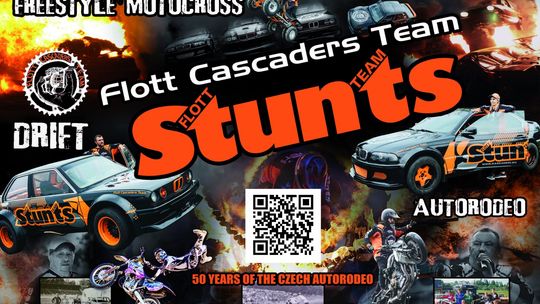 zdjęcie przedstawia plakat promujący wydarzenie - Stunt Show w Gorlicach