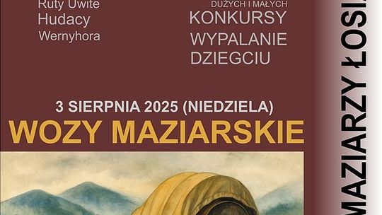 Plakat zapowiadający Święto Maziarzy Łosiańskich