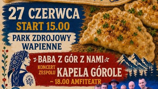 zdjęcie przedstawia plakat promujący wydarzenie - Święto smaków, tradycji i rękodzieła w Wapienne