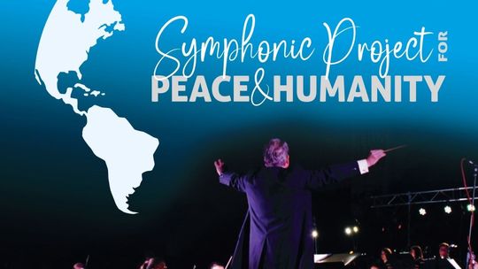 Symphonic Project for Peace and Humanity Plakat zapowiadający wydarzenie - Symphonic Project for Peace and Humanity