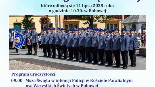 Plakat promujący Uroczyste Obchody Powiatowego Święta Policji