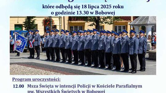 Plakat promujący Uroczyste Obchody Powiatowego Święta Policji