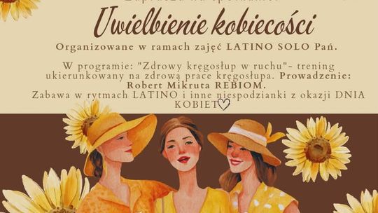 plakat zapowiadający wydarzenie - Uwielbienie kobiecości