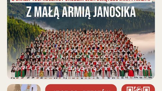 Plakat zapowiadający wydarzenie - VII Największa Góralska Majówka z Małą Armią Janosika