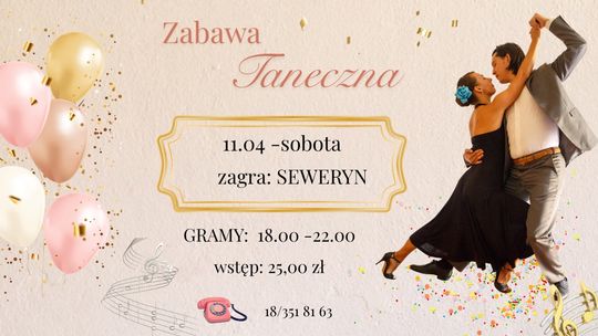 plakat zapowiadający wydarzenie - Wieczór taneczny w Astorii