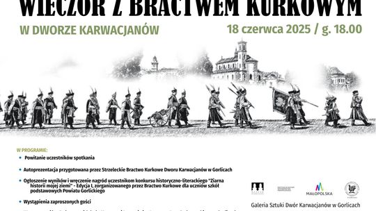 Wieczór z Bractwem Kurkowym | halogorlice.info Plakat zapowiadający wydarzenie Wieczór z Bractwem Kurkowym